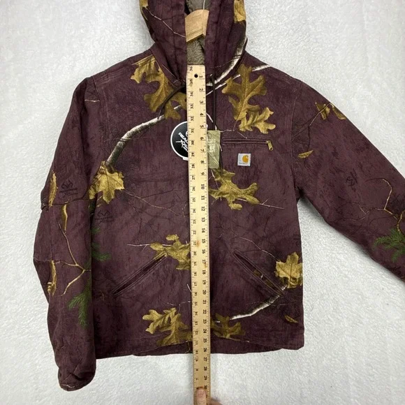 Carhartt Sierra Jacket Sherpa Womens Medium 102309 546 RealTree Camo Purple NWT - Picture 7 of 16